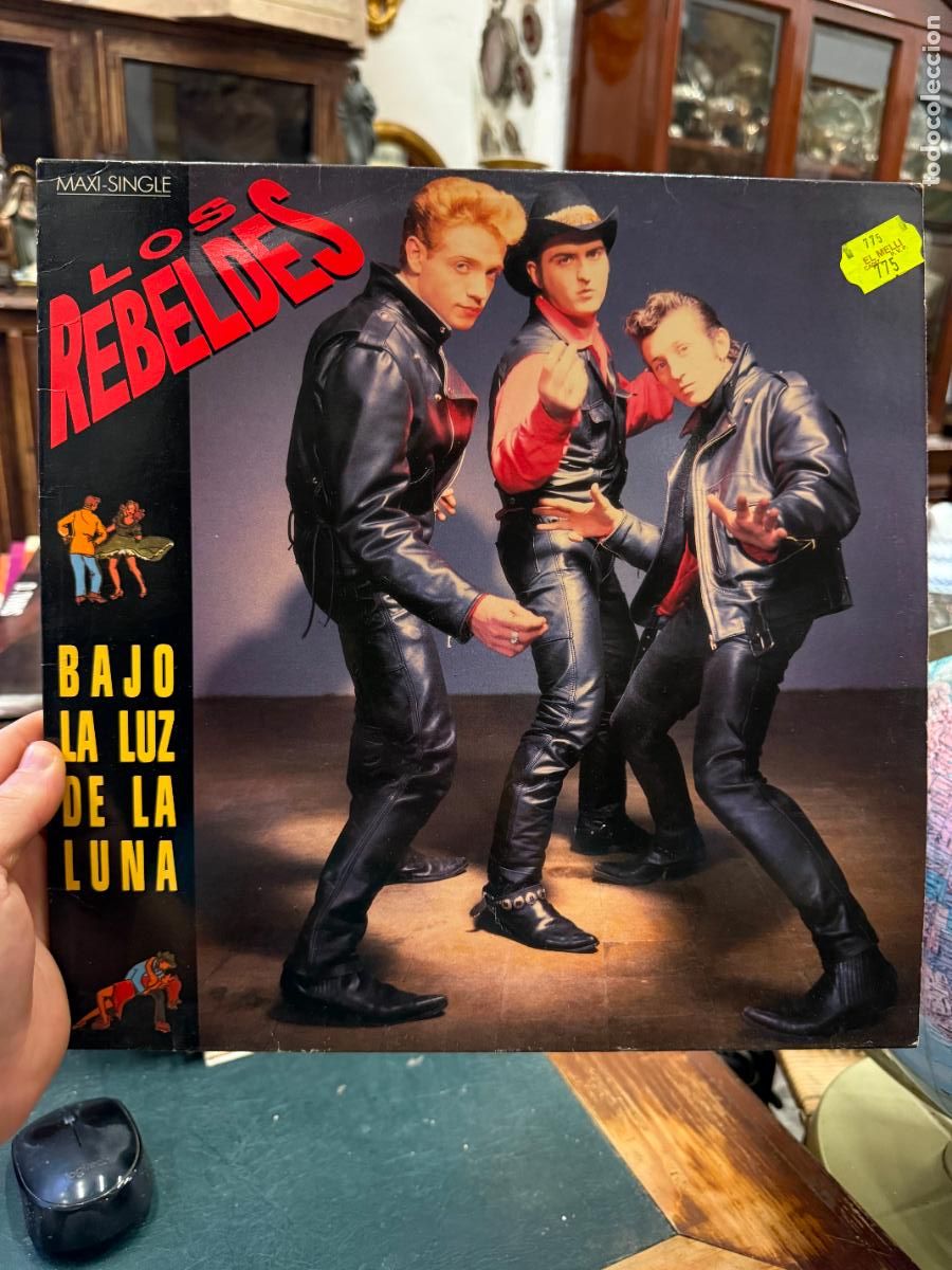 Discos de vinilo: LP LOS REBELDES - BAJO LA LUZ DE LA LUNA