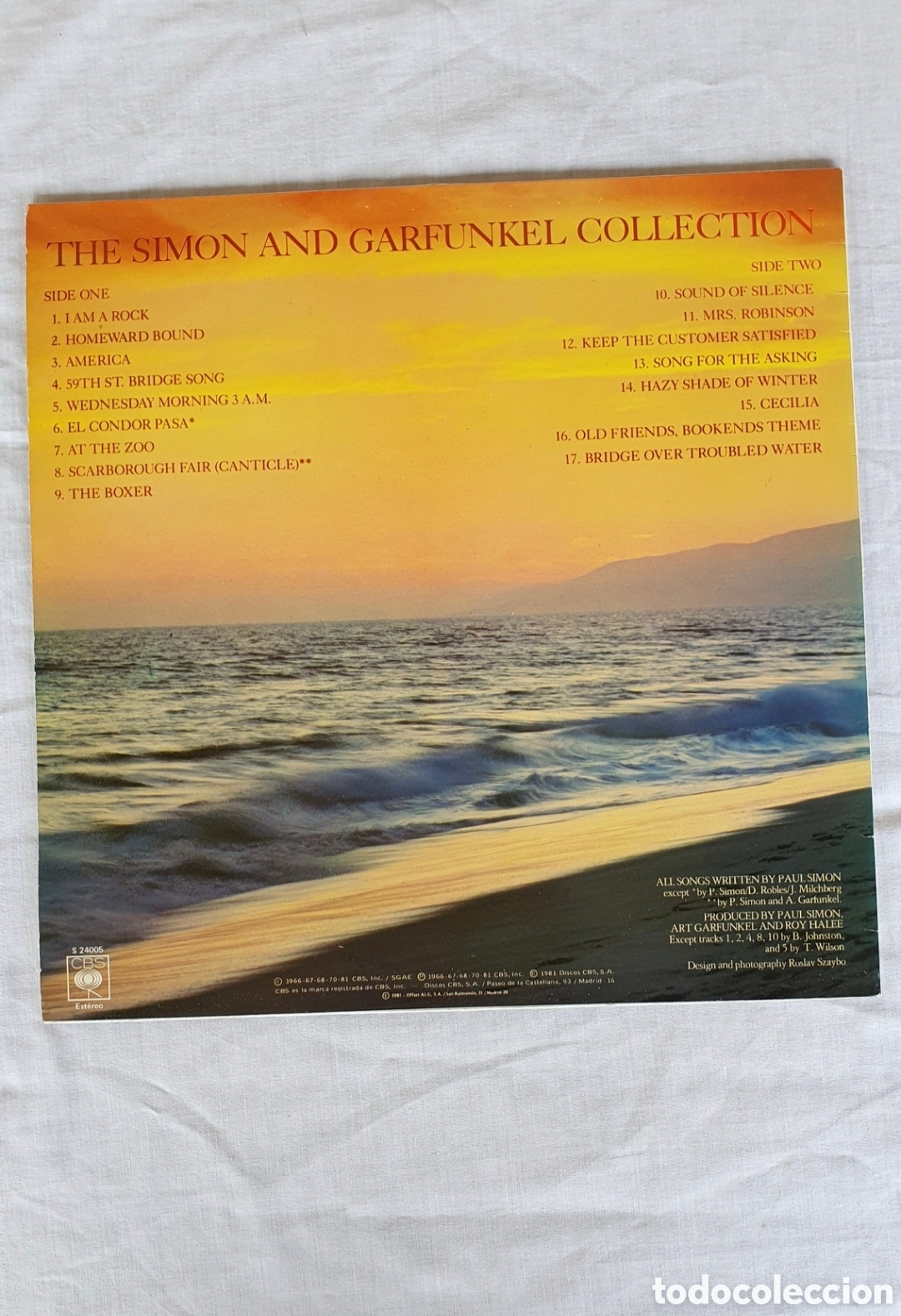 Discos de vinilo: Vinilo Simon & Garfunkel &ndash; The Collection (Edici&oacute;n 1981) - Foto 2
