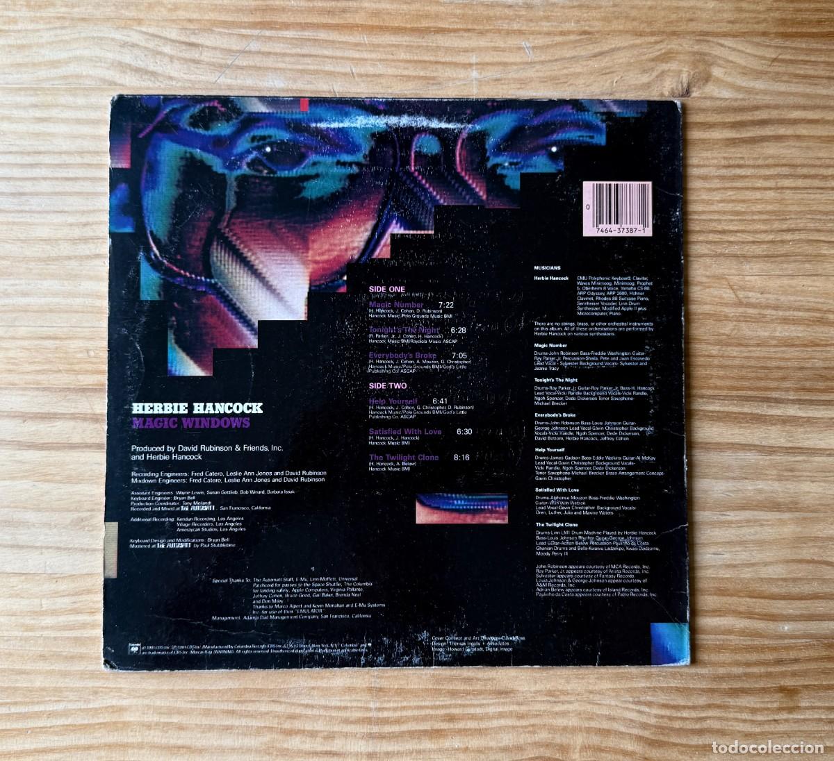 Discos de vinilo: Herbie Hancock &ndash; Magic Windows. US 1981 - Foto 2