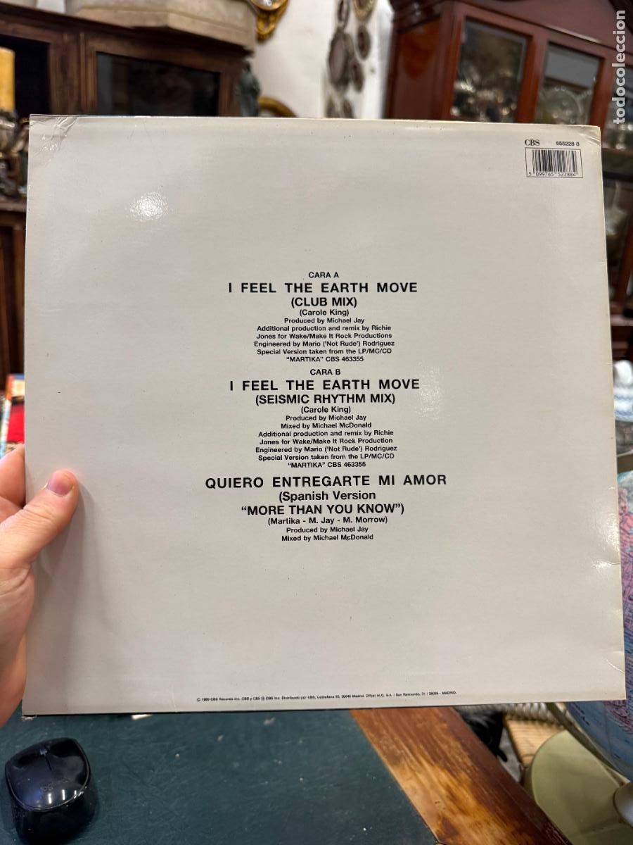 Discos de vinilo: LP MARTIKA - I FEEL THE EARTH MOVE - Foto 2