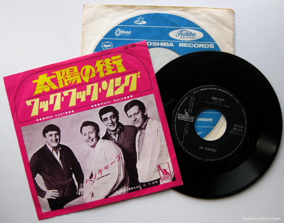 Vinyl records: The Ventures - Mod East / Wack Wack - Single Liberty 1967 Japan Japon (Edicion Japonesa) BPY
