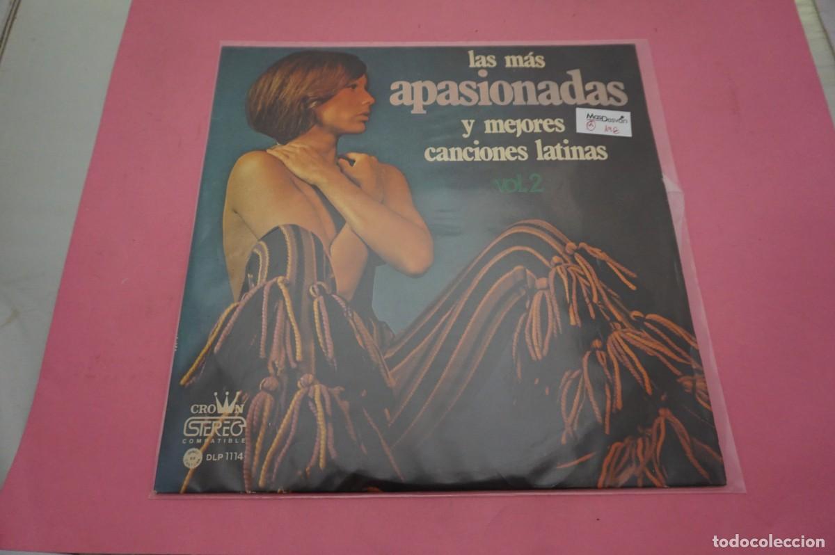 Discos de vinilo: LP - LAS MAS APASIONADAS Y MEJORES CANCIONES LATINAS - VOL. 2 - DISCO COMO NUEVO