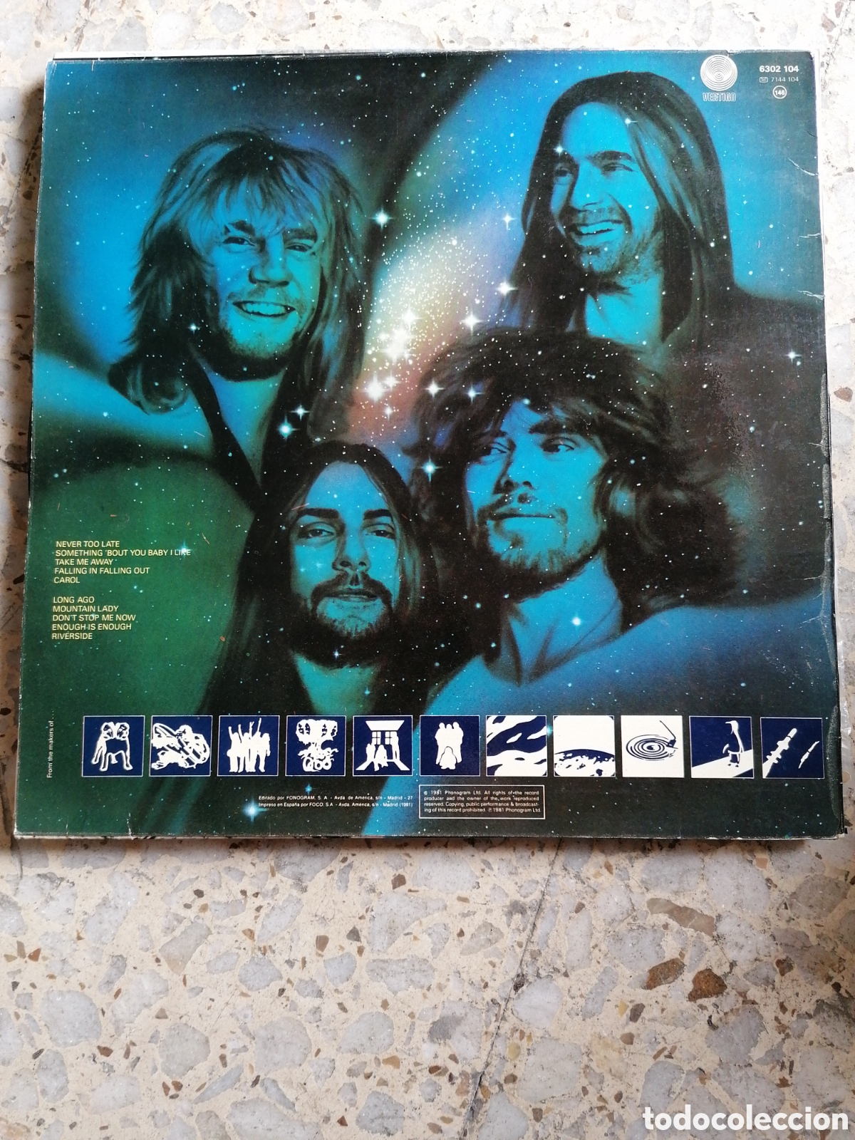 Discos de vinilo: LP STATUS QUO NEVER TOO LATE 1981 ESPA&Ntilde;A - Foto 2