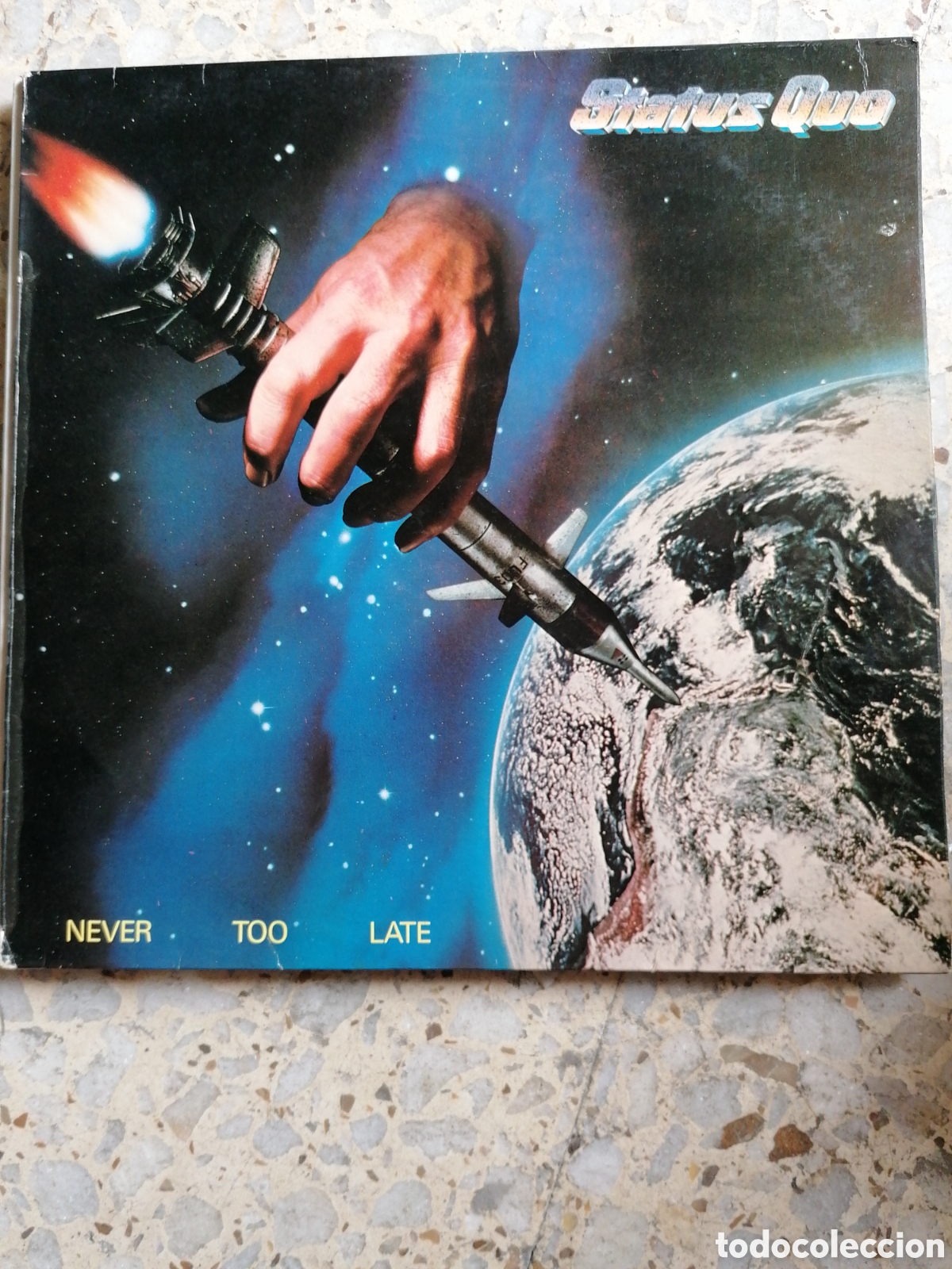 Discos de vinilo: LP STATUS QUO NEVER TOO LATE 1981 ESPA&Ntilde;A - Foto 1