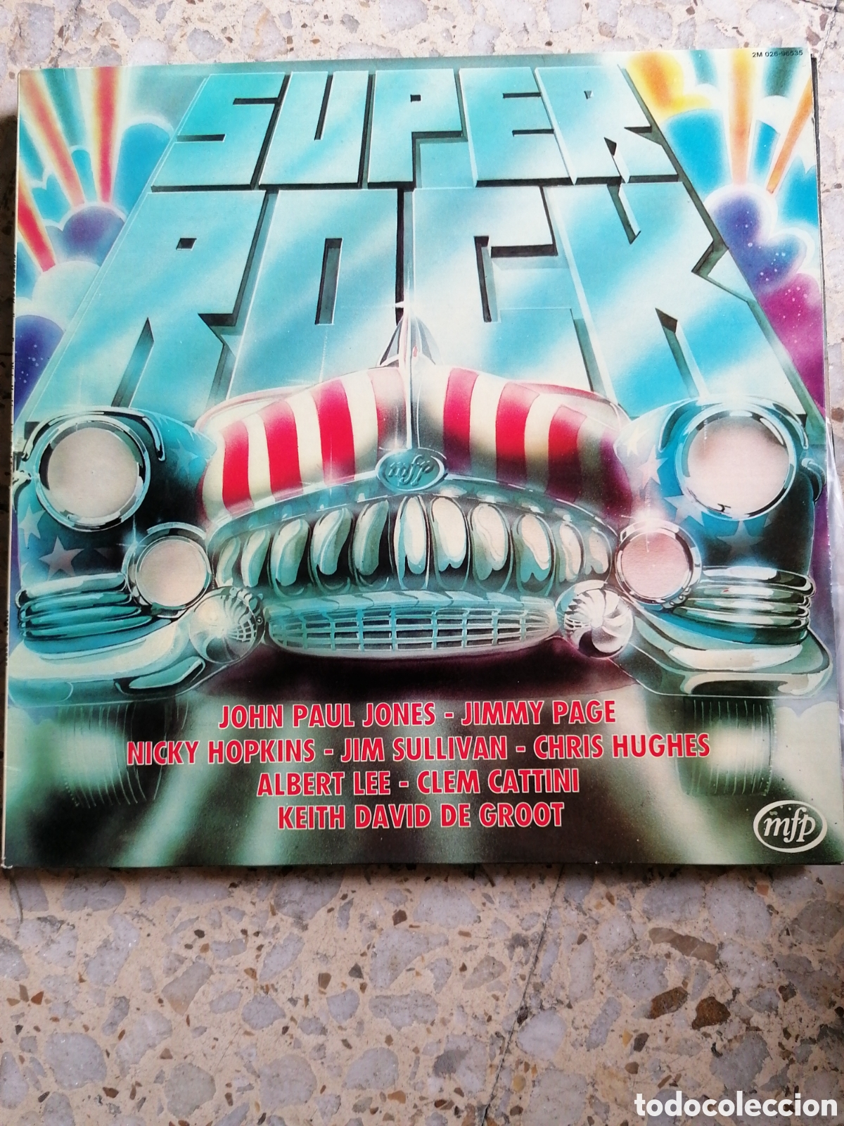 Dischi in vinile: LP SUPER ROCK JIMMY PAGE NICK HOPKINS JOHN PAUL JONES 1978 FRANCIA EX