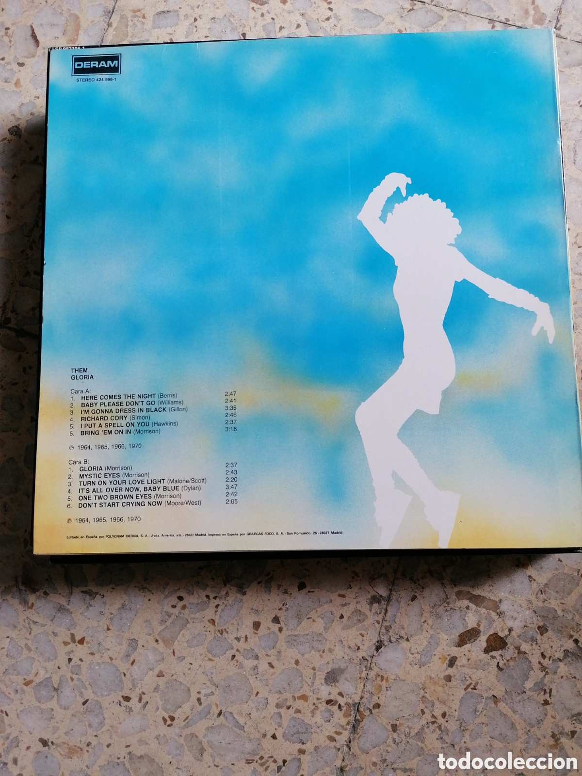 Discos de vinilo: LP THEM VAN MORRISON GLORIA 1989 ESPA&Ntilde;A EX - Foto 2