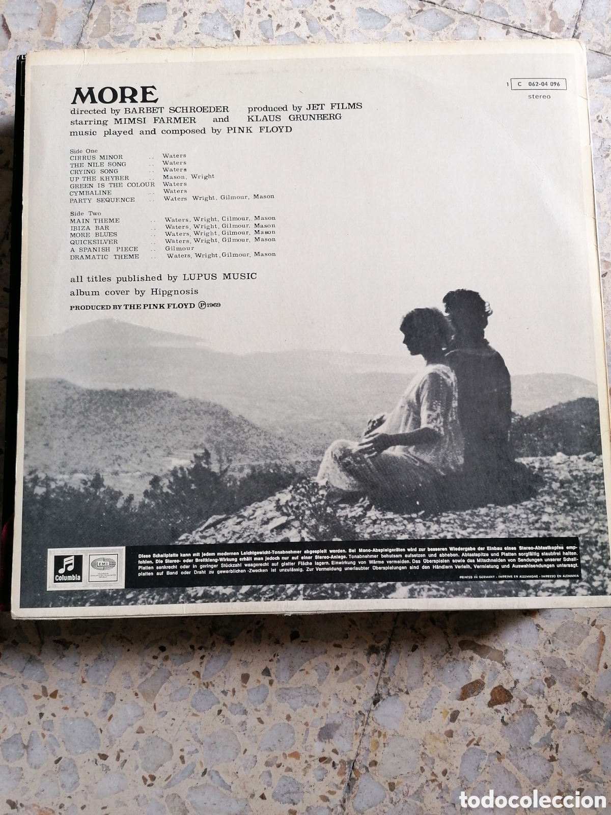Discos de vinilo: LP PINK FLOYD MORE 1969 GERMANY DISCO EX - Foto 2