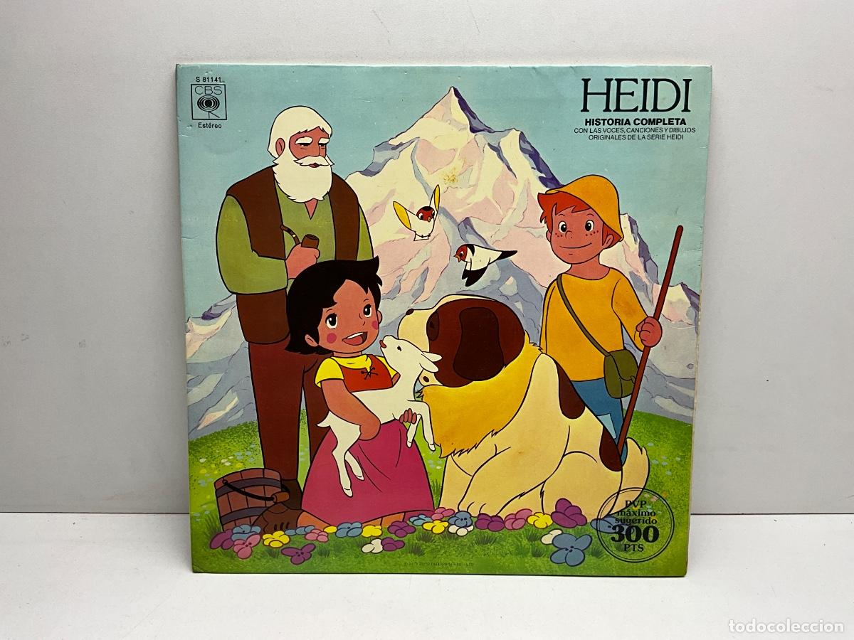 Discos de vinilo: LP - DISCO - VINILO - HEIDI - HISTORIA COM0LETA - CBS 1975 - DISCO CON BASTANTE USO