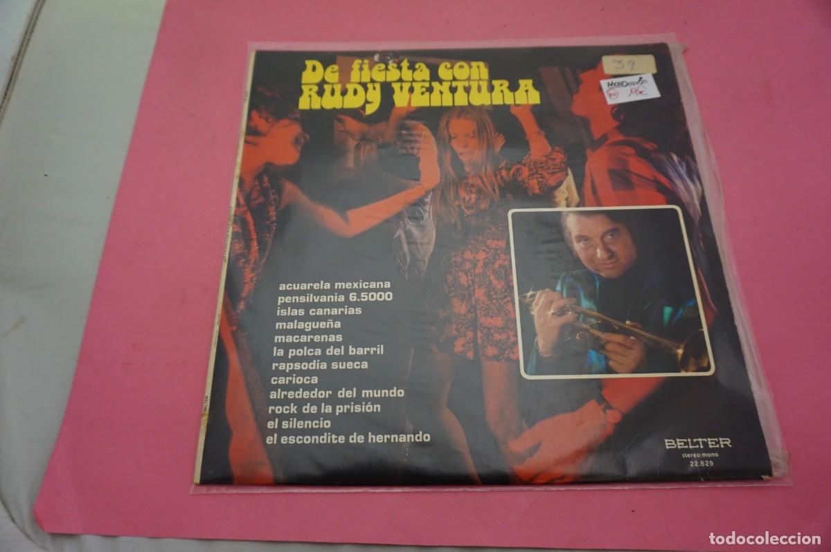 Discos de vinilo: LP - DE FIESTA CON RUDY VENTURA - DISCO EN ESTADO EXCELENTE