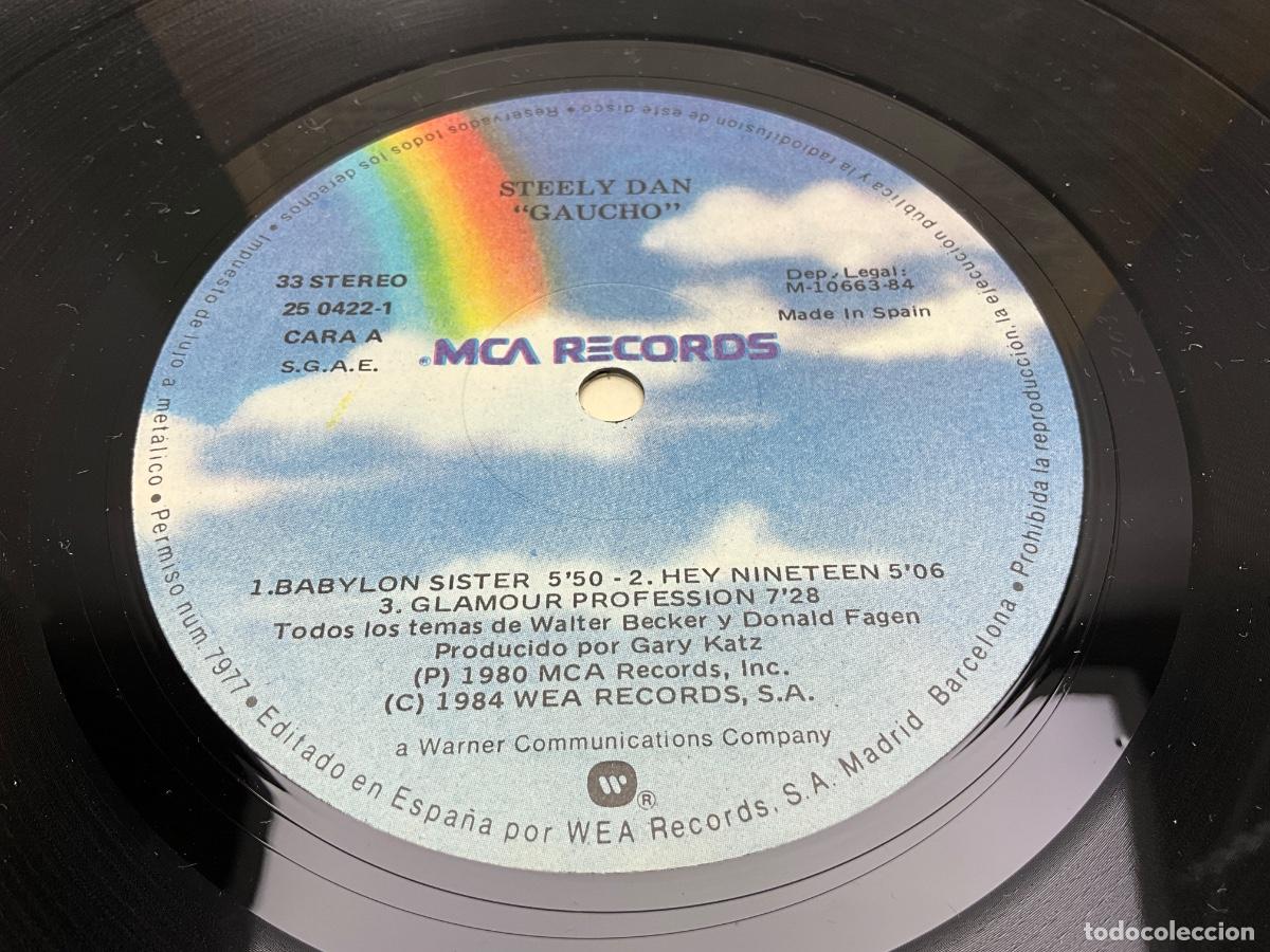 Discos de vinilo: LP - DISCO - VINILO - STEELY DAN - GAUCHO - MCA 1984 - Foto 2