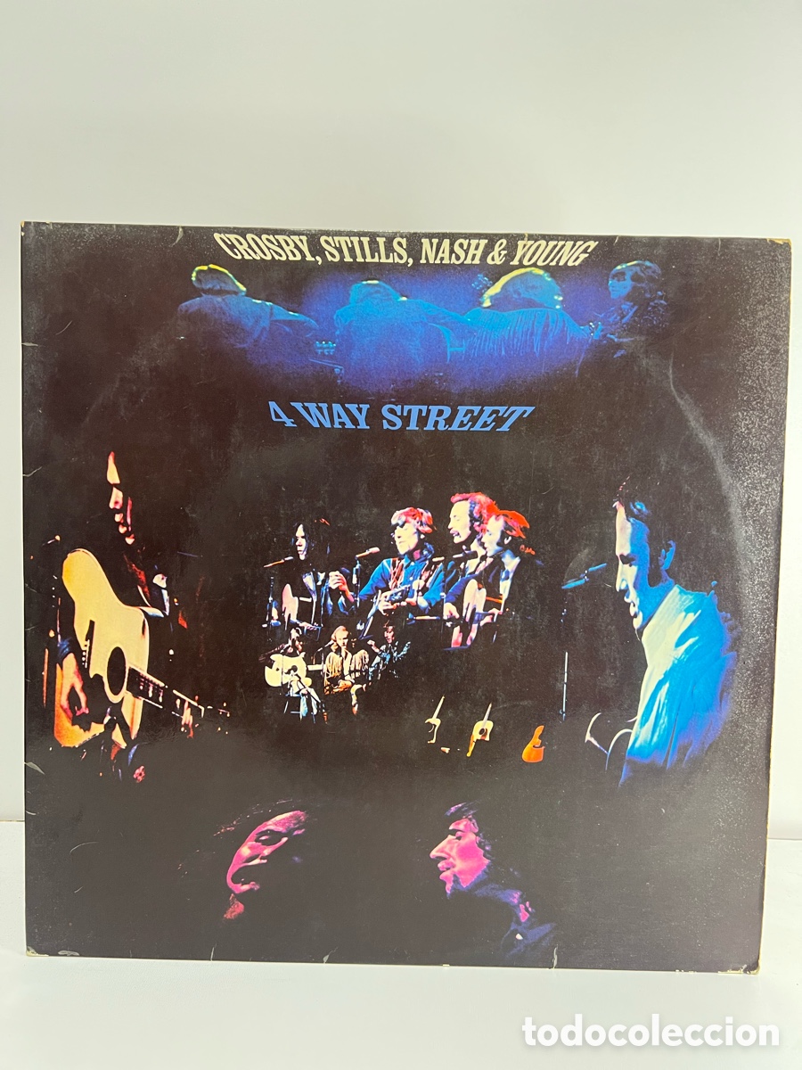 Discos de vinilo: CROSBY, STILLS, NASH & YOUNG (LP) 4 WAY STREET A&Ntilde;O &ndash; 1971 &ndash; PORTADA ABIERTA - VERSION ALEMANA