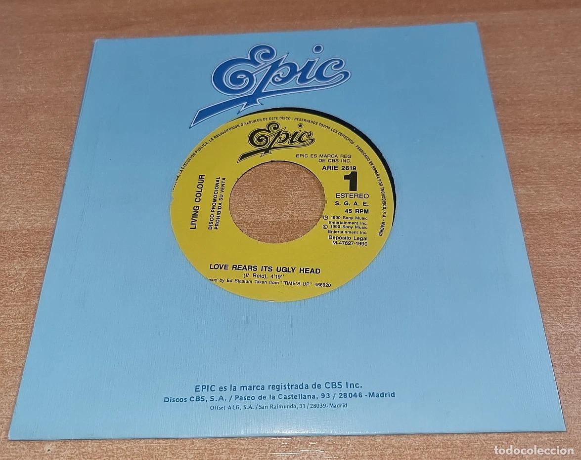 Discos de vinilo: LIVING COLOUR Love rears its ugly head 7&rdquo; SINGLE DE VINILO PROMO DEL A&Ntilde;O 1990 CONTIENE 1 TEMA