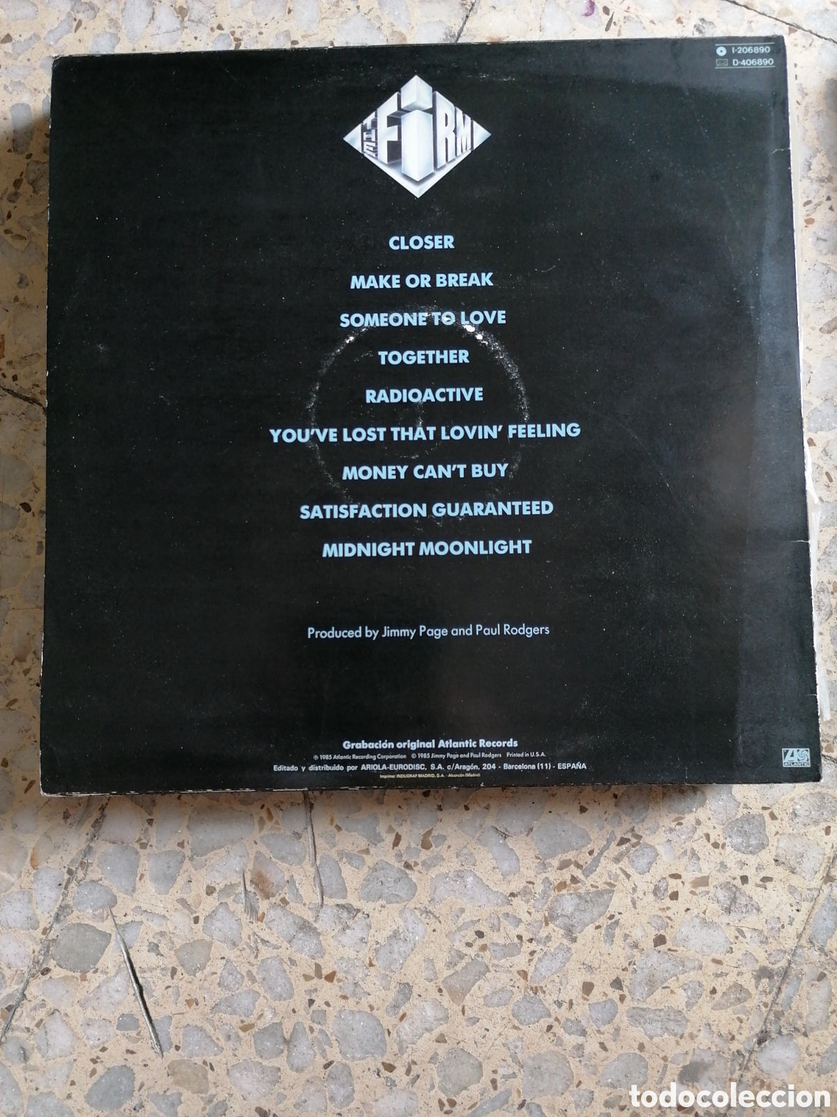 Discos de vinilo: LP THE FIRM 1985 ESPA&Ntilde;A INSERT EX - Foto 2