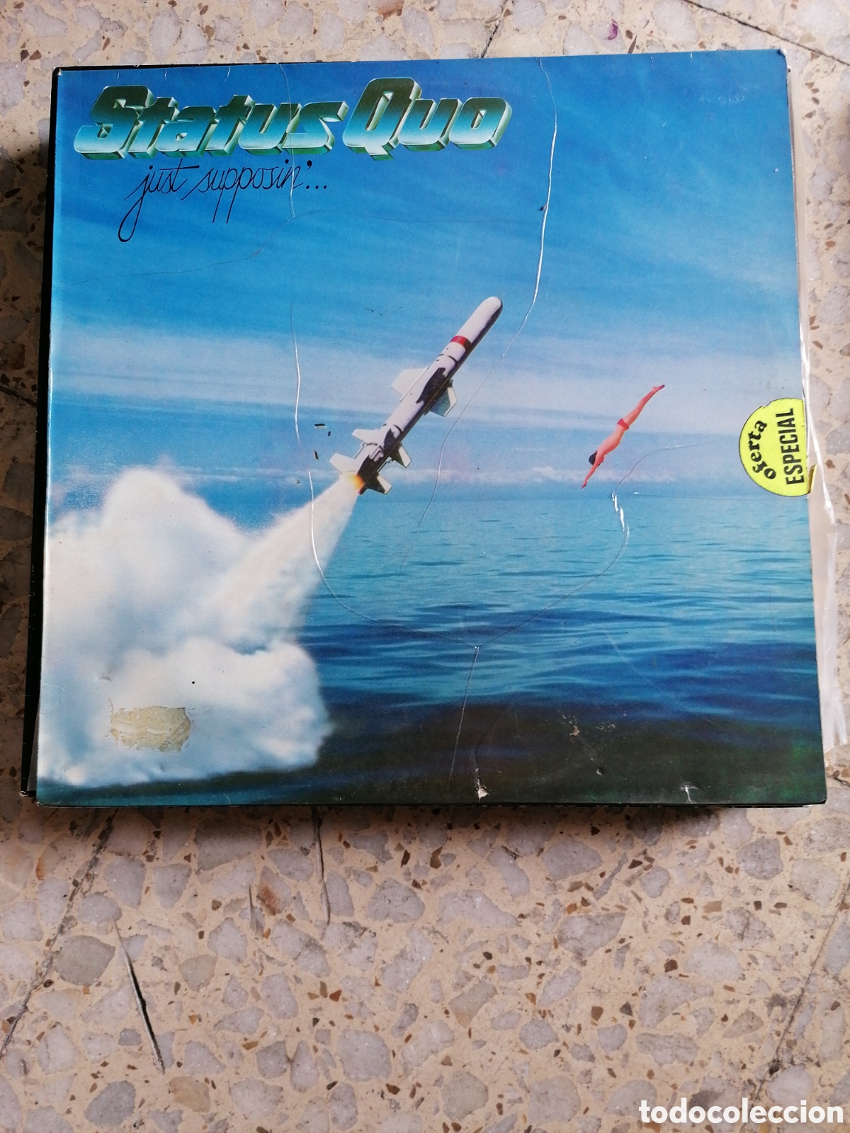 Discos de vinilo: LP STATUS QUO JUST SUPPOSIN 1980 ESPA&Ntilde;A