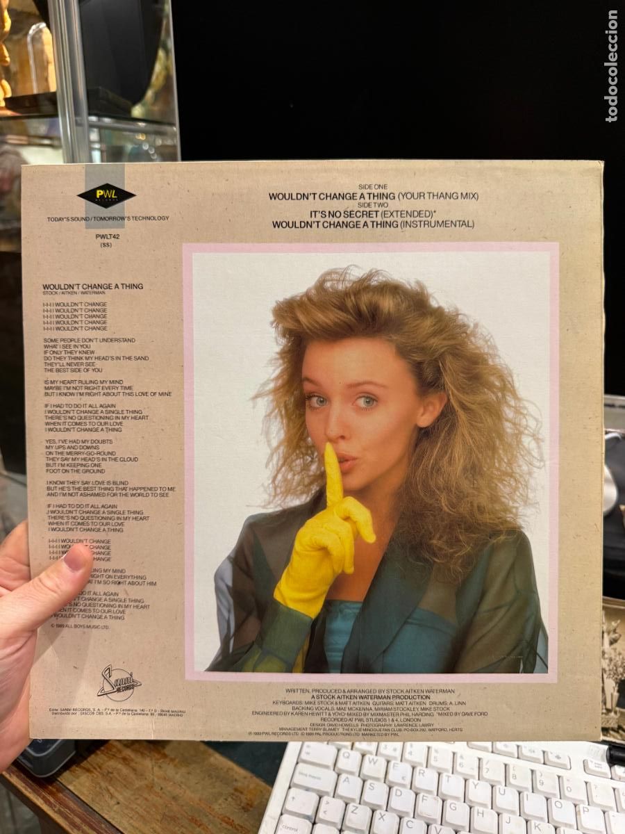Discos de vinilo: LP KYLIE - IT&acute;S NO SECRET - Foto 2