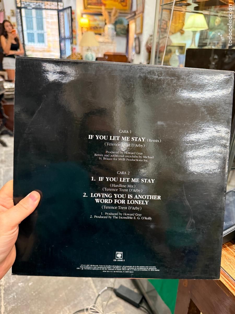 Discos de vinilo: MAXI SINGLE IF YOU LET ME STAY - Foto 2