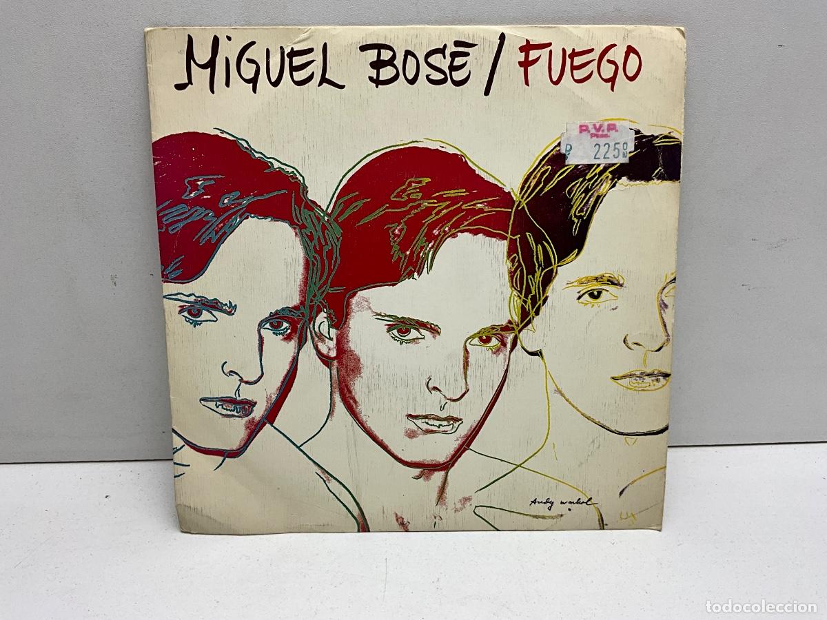 Discos de vinilo: SINGLE - DISCO - VINILO - MIGUEL BOSE - FUEGO - CBS 1983