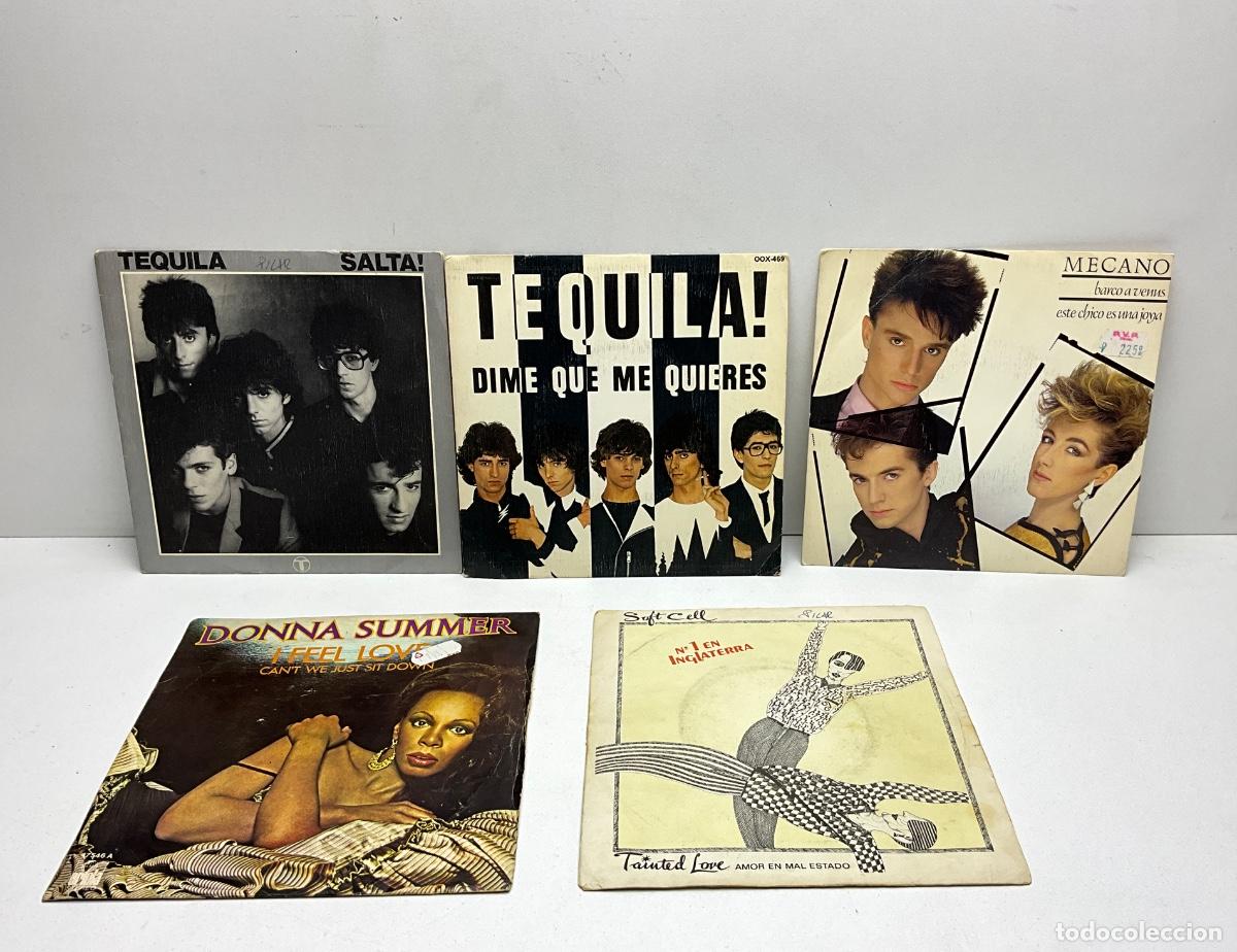 Discos de vinilo: LOTE DE 5 SINGLE - DISCO - VINILO - DIFERENTES ESTILOS - M&Uacute;SICA VARIADA - REF -1