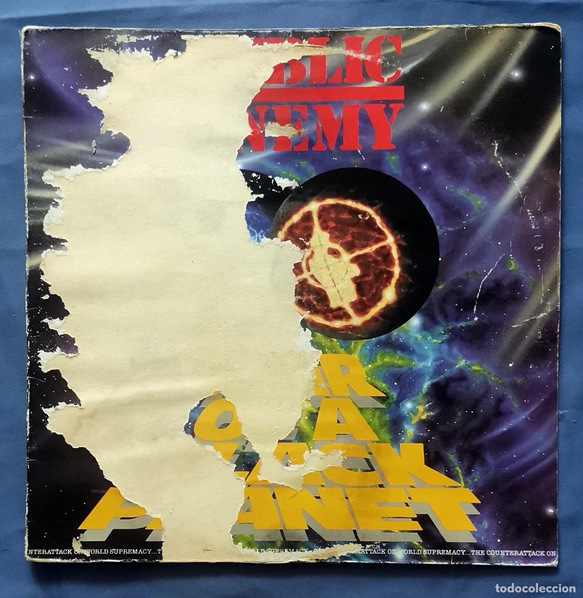 Discos de vinilo: Public Enemy &ndash; Fear Of A Black Planet LP 1990 incl. encarte VER DESCRIP. FOTOS