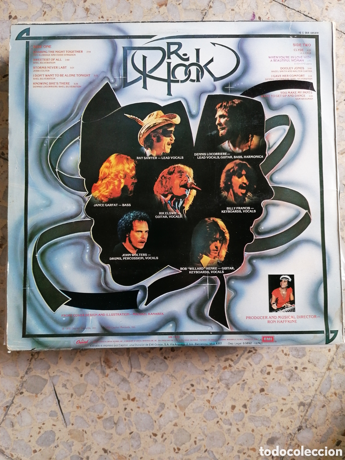 Discos de vinilo: LP DR HOOK PLEASURE & PAIN 1979 ESPA&Ntilde;A INSERT EX - Foto 2