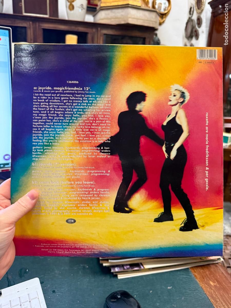 Discos de vinilo: MAXI SINGLE ROXETTE JOYRIDE - Foto 2