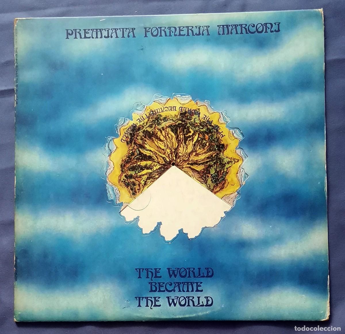 Discos de vinilo: Premiata Forneria Marconi &ndash; The World Became The World LP 1974 incl encarte Espa&ntilde;a prog rock
