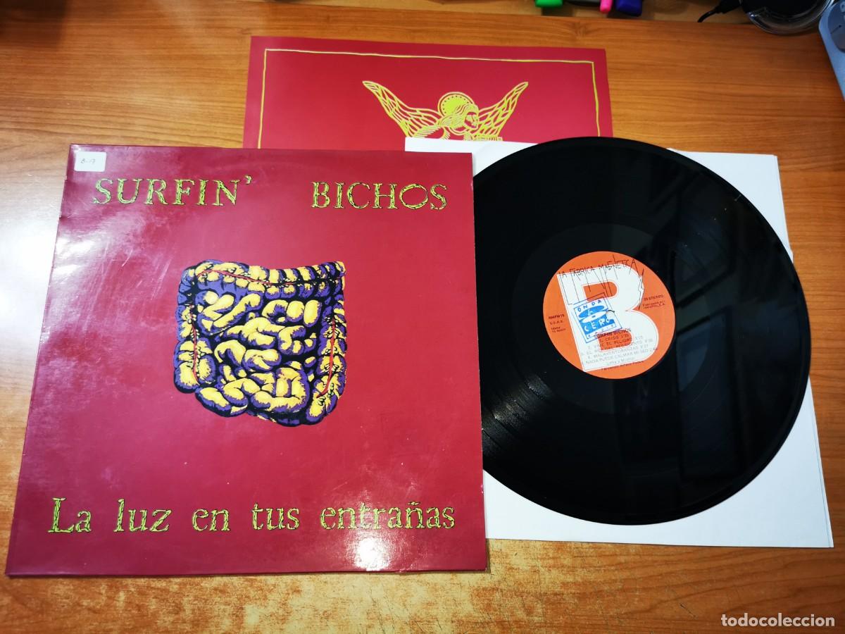Discos de vinilo: SURFIN' BICHOS La luz en tus entra&ntilde;as LP VINILO DEL A&Ntilde;O 1989 CON ENCARTE CONTIENE 10 TEMAS