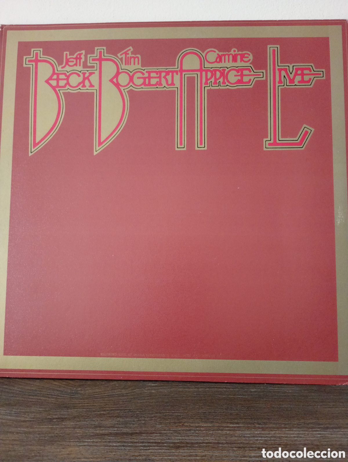 Discos de vinilo: Beck Bogert & Appice, Live 1973.2 LP Made in Japan