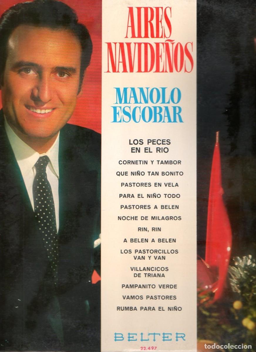 Discos de vinilo: MANOLO ESCOBAR AIRES NAVIDE&Ntilde;OS 1975 BELTER 22.497