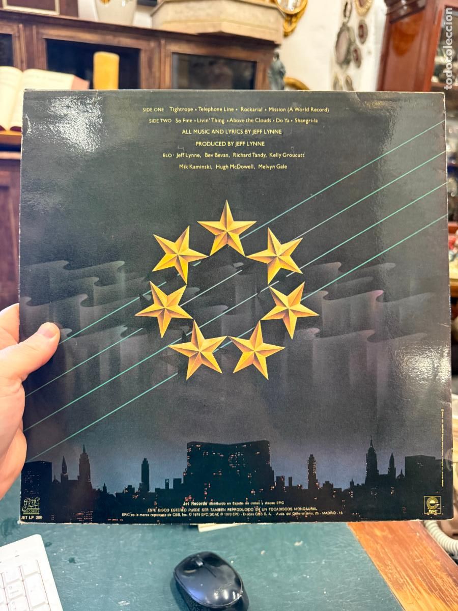 Discos de vinilo: LP ELECTRIC LIGHT ORCHESTRA A NEW WORLD RECORD - Foto 2