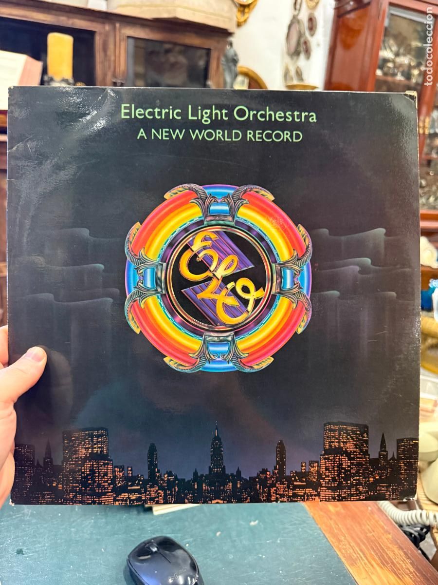Discos de vinilo: LP ELECTRIC LIGHT ORCHESTRA A NEW WORLD RECORD