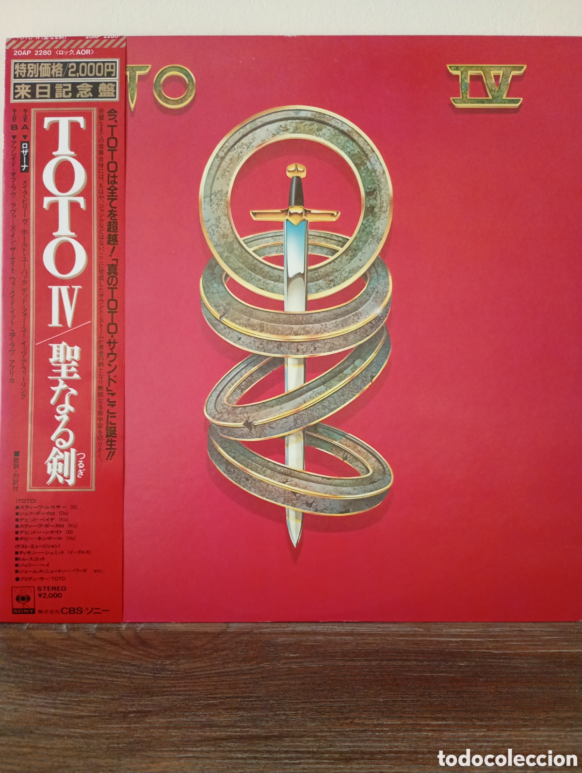 Discos de vinilo: Toto, IV 1982. Made in Japan + Obi y encarte.