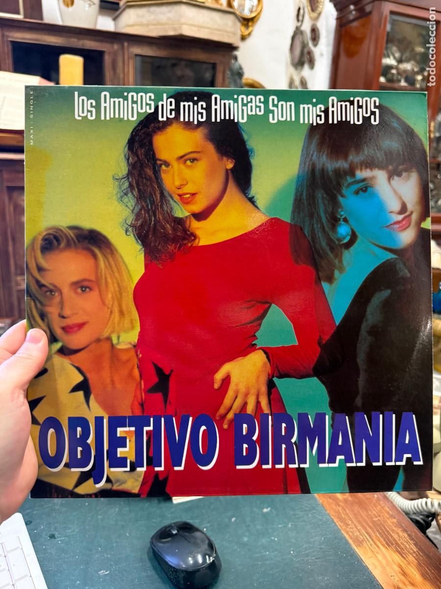 Discos de vinilo: MAXI SINGLE OBJETIVO BIRMANIA - LOS AMIGOS DE MIS AMIGAS SON MIS AMIGOS