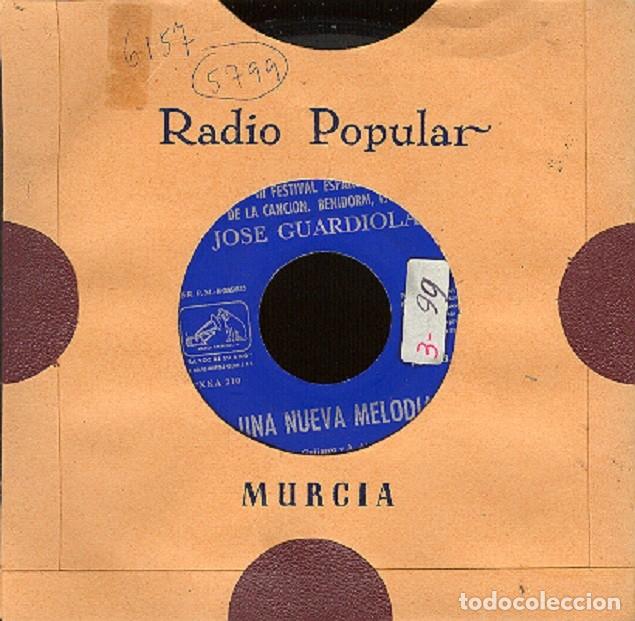Discos de vinilo: Jos&eacute; Guardiola &ndash; Una nueva melod&iacute;a; Enamorada &ndash; VSA PL 63.048 &ndash; 1961