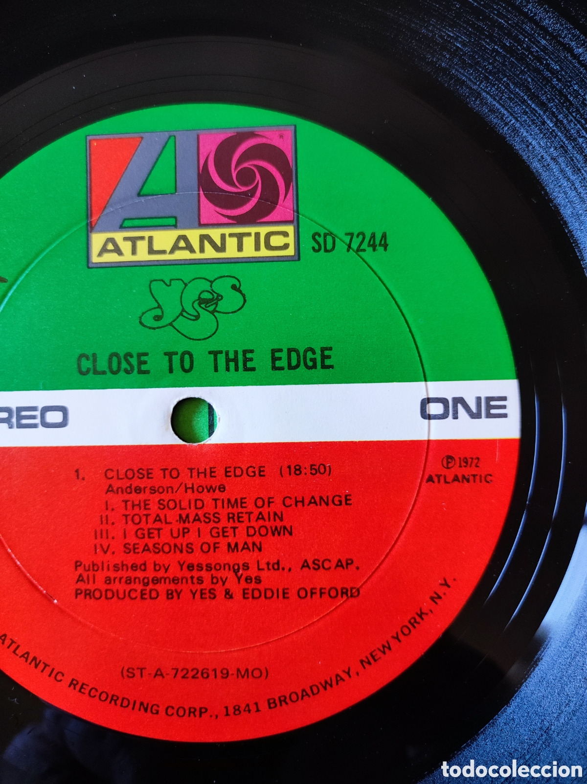 Discos de vinilo: YES - CLOSE TO THE EDGE - Foto 6