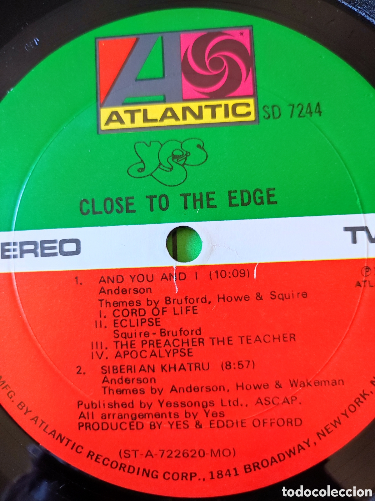 Discos de vinilo: YES - CLOSE TO THE EDGE - Foto 7