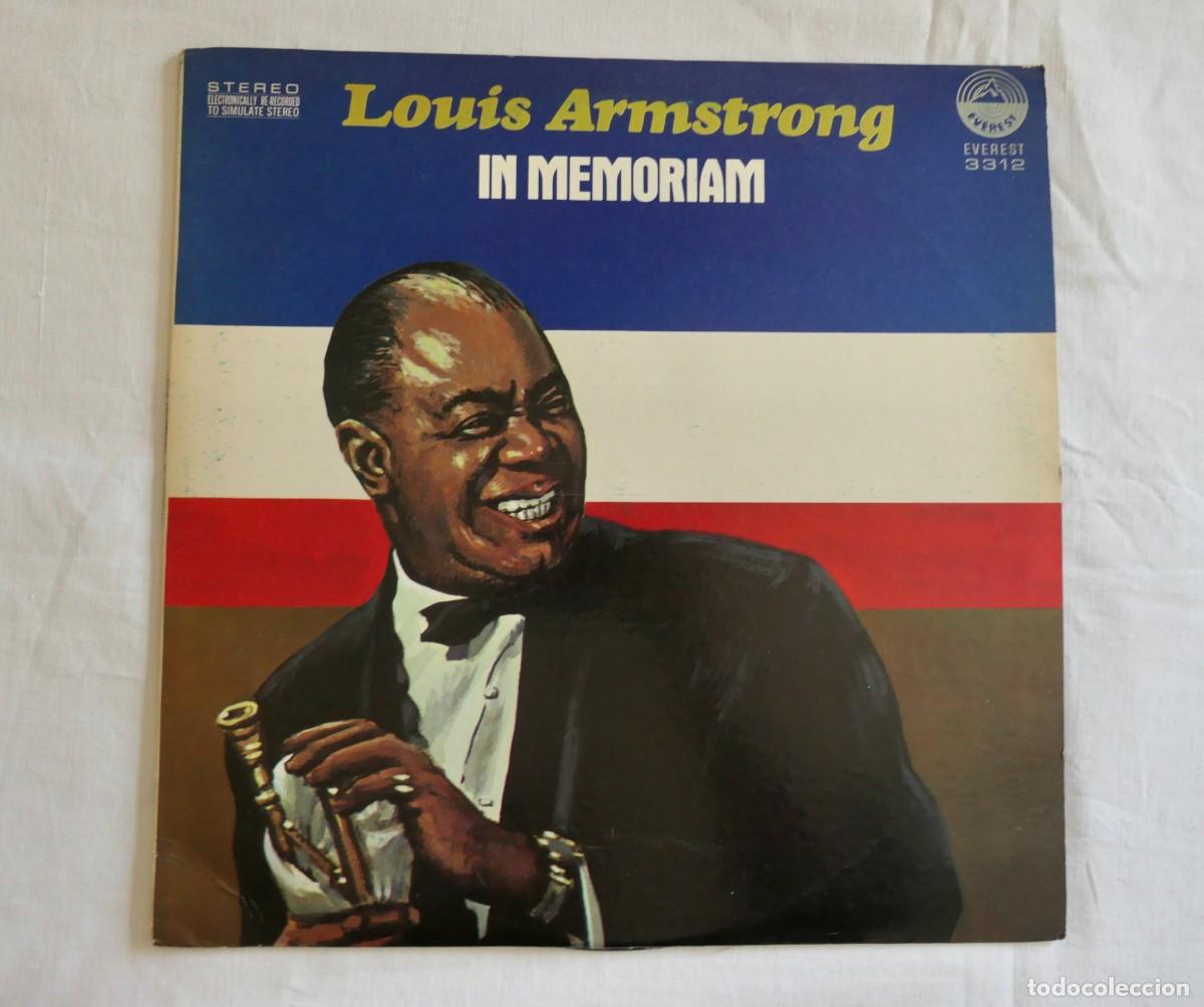 Discos de vinilo: LOUIS ARMSTRONG - IN MEMORIAM - VINILO LP JAZZ - EVEREST RECORDS SDBR 3312