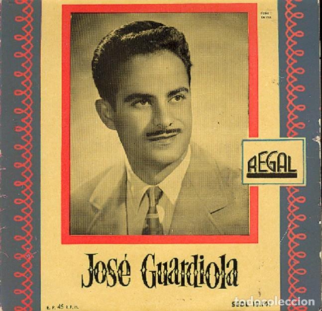 Discos de vinilo: Jos&eacute; Guardiola &ndash; Songo americano; Bonjour Kathrin; Luna veneciana + 1 &ndash; REGAL 19.141 &ndash; 1957