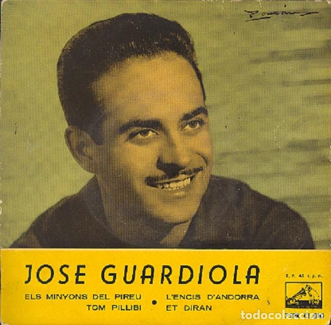 Discos de vinilo: Jos&eacute; Guardiola &ndash; Els minyons del Pireu; Tom Pillibi; Et diran + 1 &ndash; VSA 13.510 &ndash; 1960