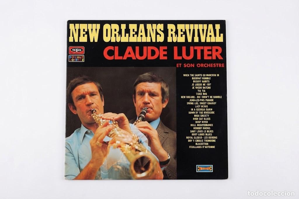 Discos de vinilo: CLAUDE LUTER ET SON ORCHESTRE - NEW ORLEANS REVIVAL - DOBLE VINILO LP JAZZ - DISQUES VOGUE