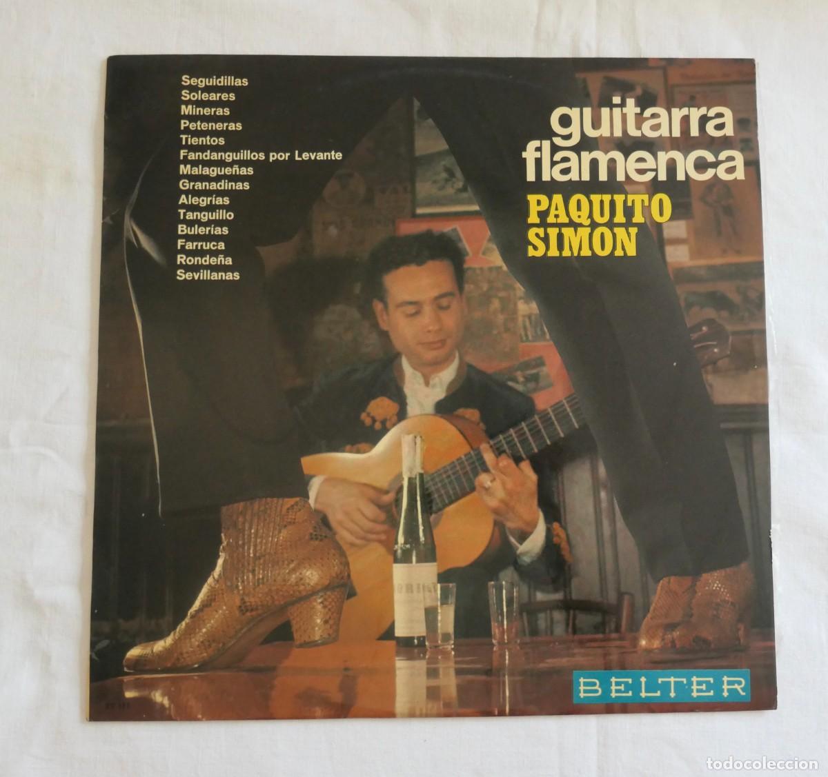 Discos de vinilo: PAQUITO SIMON - GUITARRA FLAMENCA - VINILO LP 12&rdquo; - DISCOS BELTER 1961