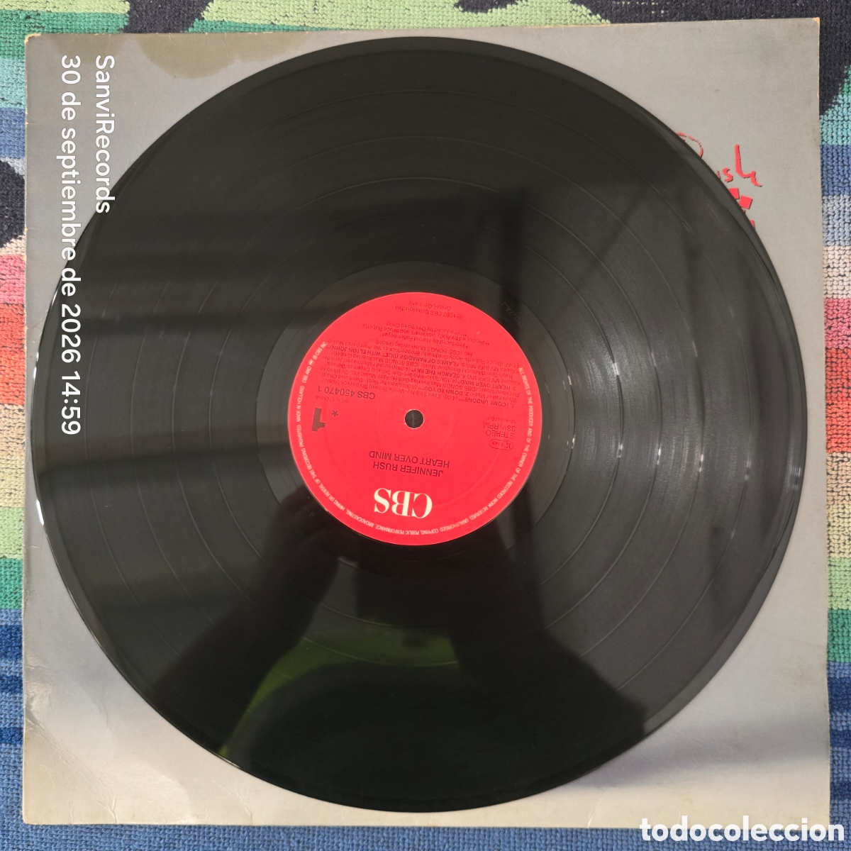 Discos de vinilo: [LP] JENNIFER RUSH: HEART OVER MIND (CBS) (1987) - Foto 2
