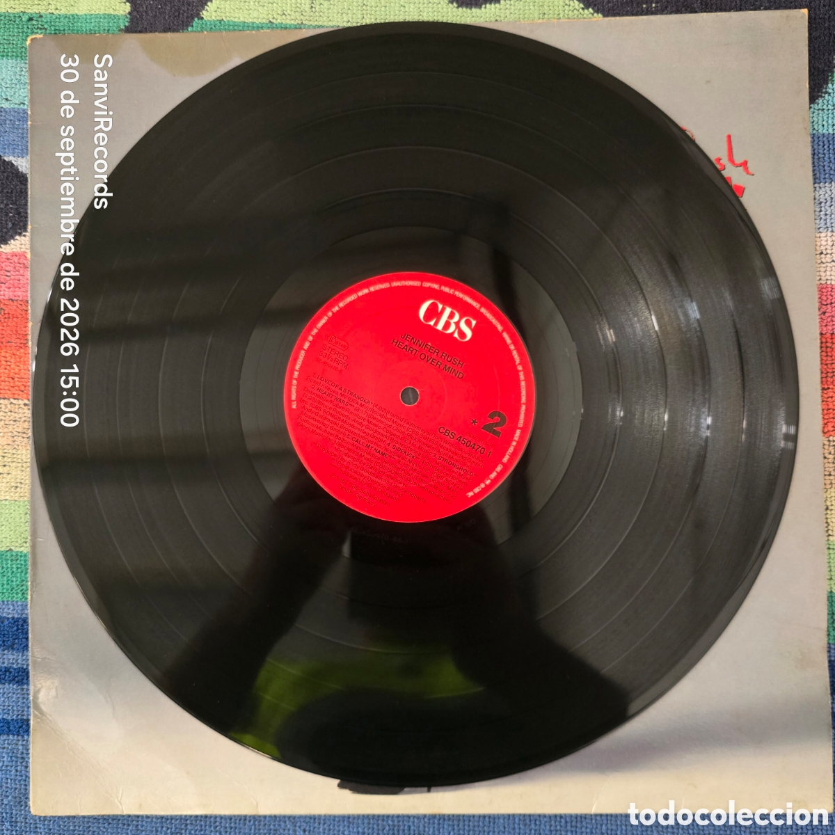 Discos de vinilo: [LP] JENNIFER RUSH: HEART OVER MIND (CBS) (1987) - Foto 3
