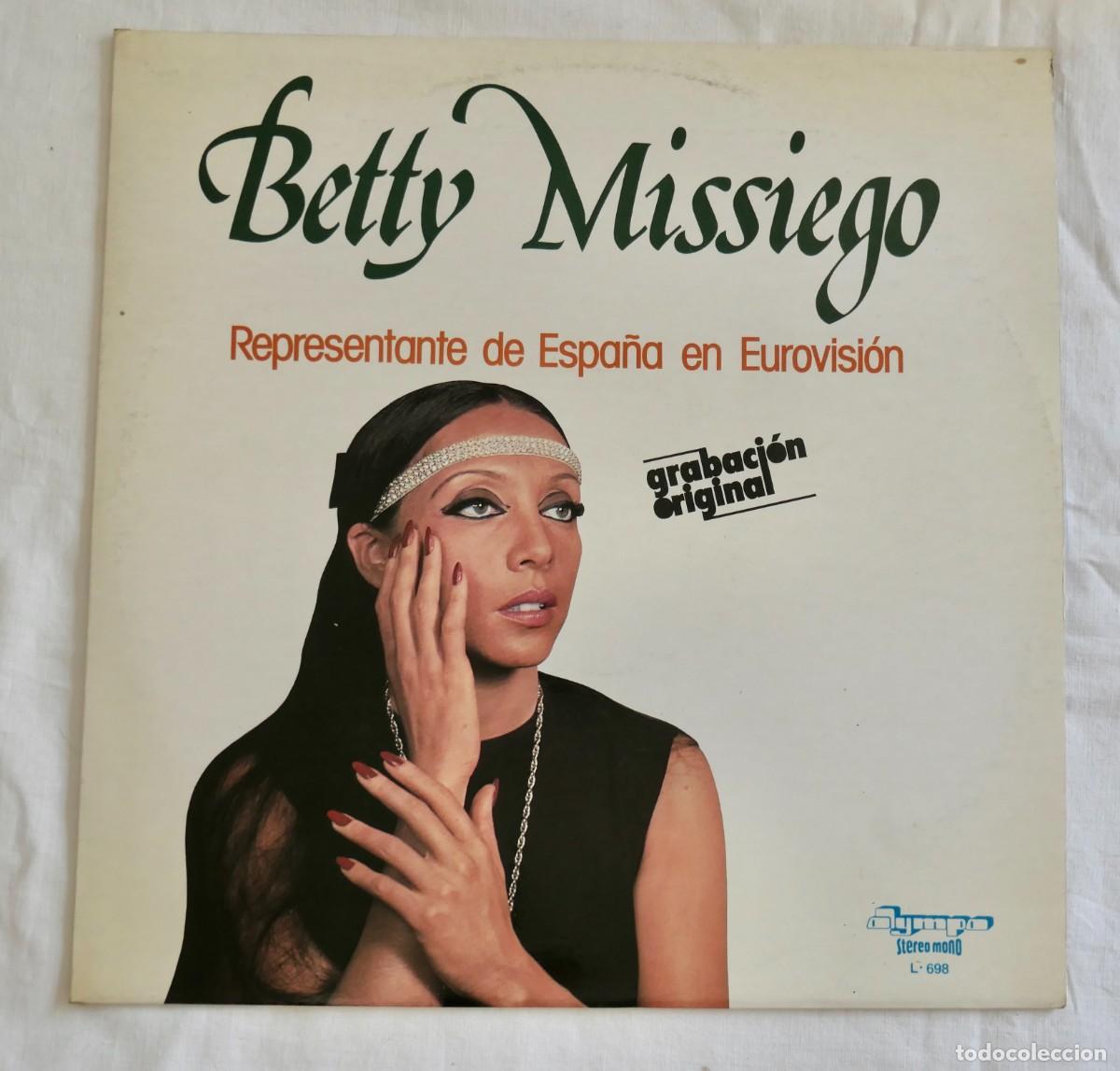 Discos de vinilo: BETTY MISSIEGO - REPRESENTANTE DE ESPA&Ntilde;A EN EUROVISION - VINILO LP - OLYMPO 1979