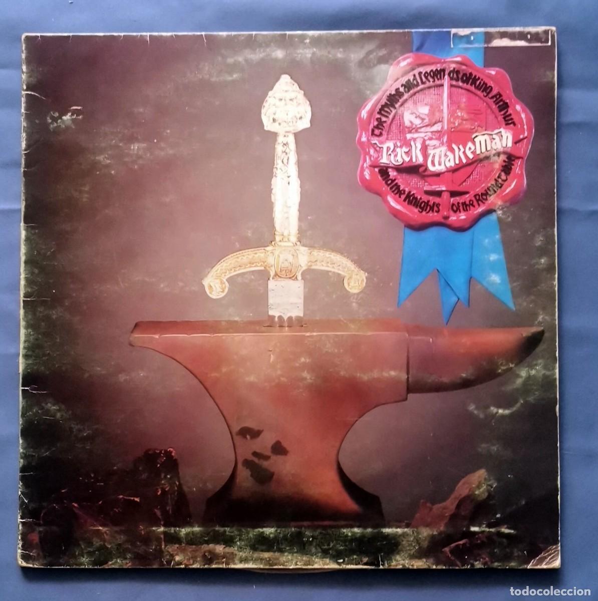 Discos de vinilo: Rick Wakeman &ndash; The Myths And Legends Of King Arthur LP gatefold 1975 Espa&ntilde;a