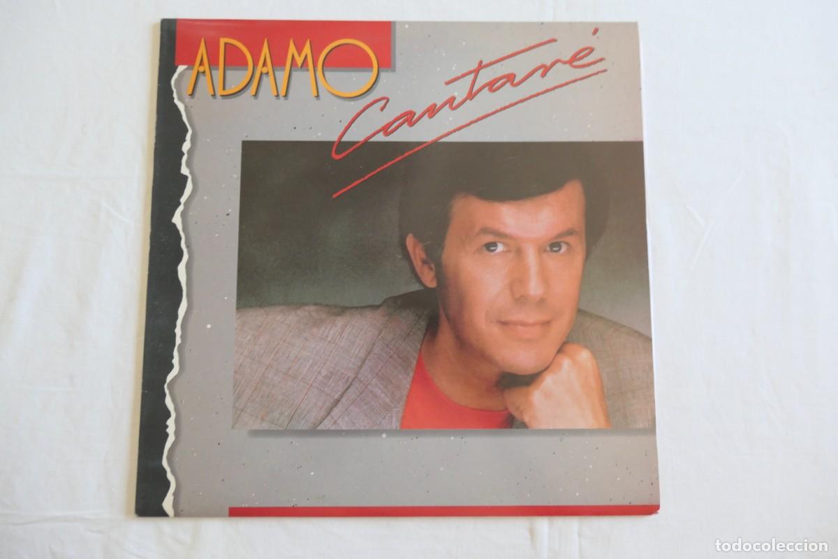 Discos de vinilo: ADAMO - CANTARE - VINILO LP 12&rdquo; - HISPAVOX ESPA&Ntilde;A 1990