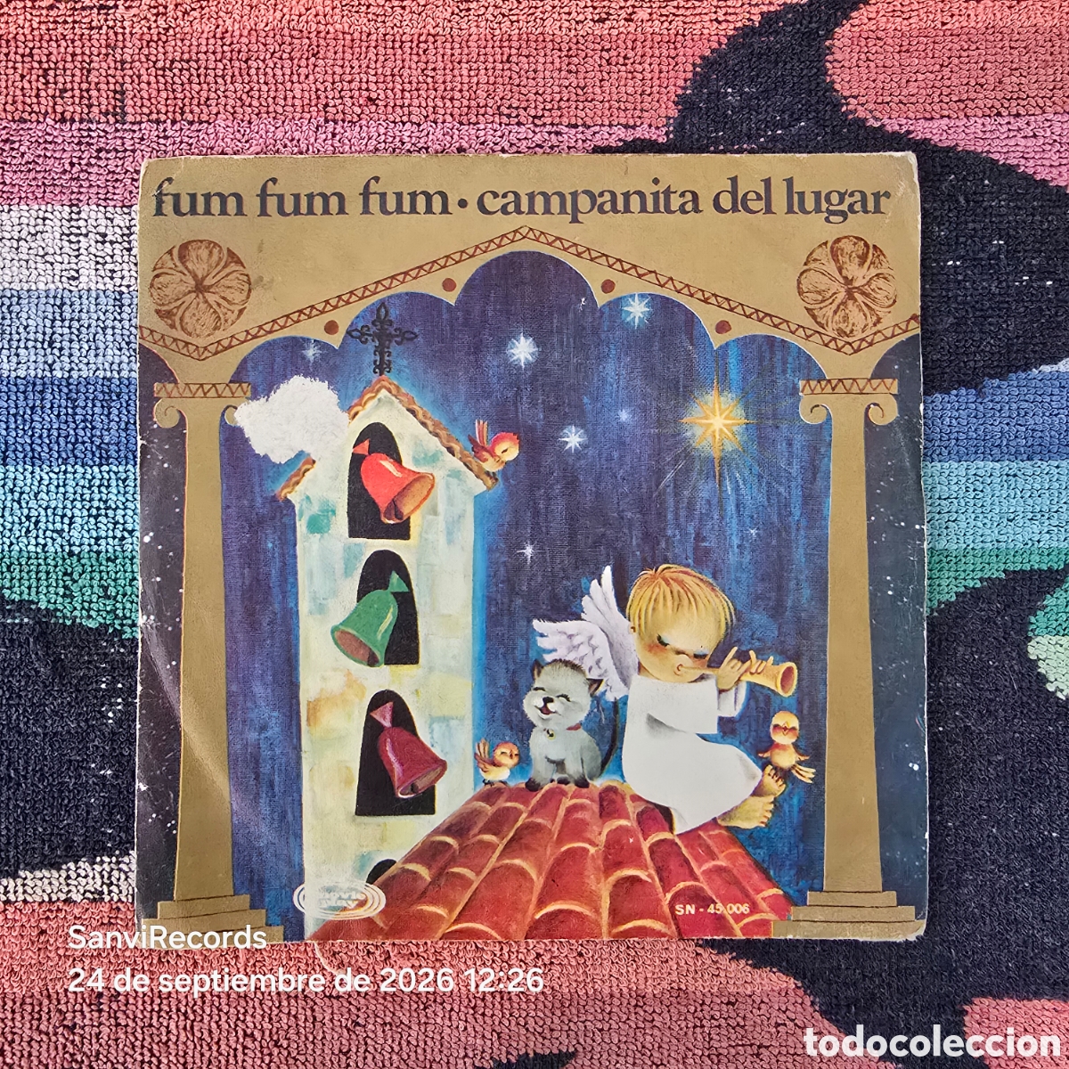 Discos de vinilo: [SINGLE] ESCOLAN&Iacute;A DEL COLEGIO DE SAN ANTONIO DE MADRID: FUM FUM FUM... (MOVIEPLAY) (1967)