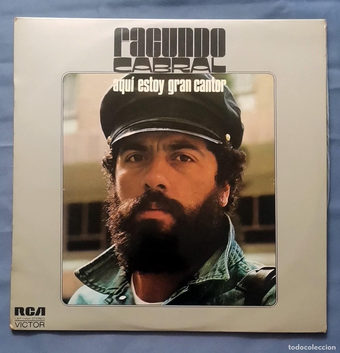 Discos de vinilo: Facundo Cabral &ndash; Aqu&iacute; Estoy Gran Cantor LP Promo Espa&ntilde;a 1973 incl. hoja promocional
