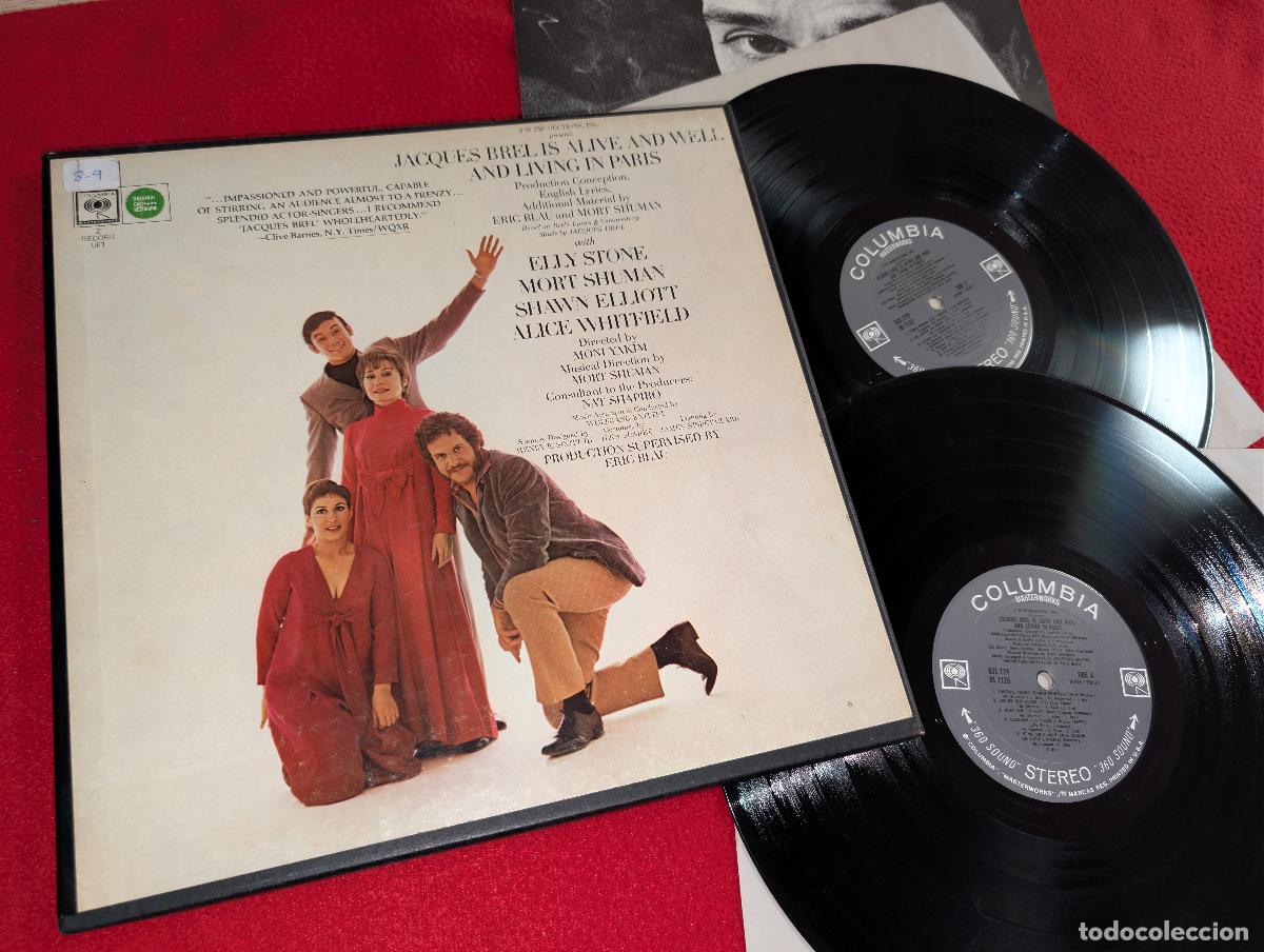 Discos de vinilo: ERIC BLAU & MORT SHUMAN Jacques Brel is alive and well and living Paris 2LP 1968 BOX CAJA US USA