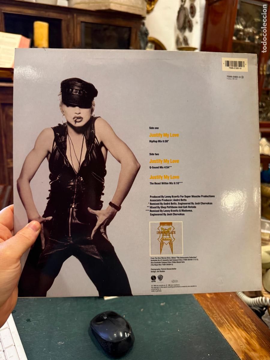 Discos de vinilo: LP MADONNA - JUSTIFY MY LOVE - Foto 2